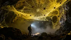 Pavučina velikosti domu nalezena v jeskyni – ale 111 tisíc pavouků uvnitř dělá něco, co vědci považovali za nemožné