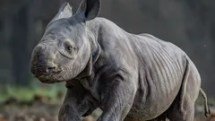 V Keni se narodilo mládě černého nosorožce, které přináší naději ohroženému druhu